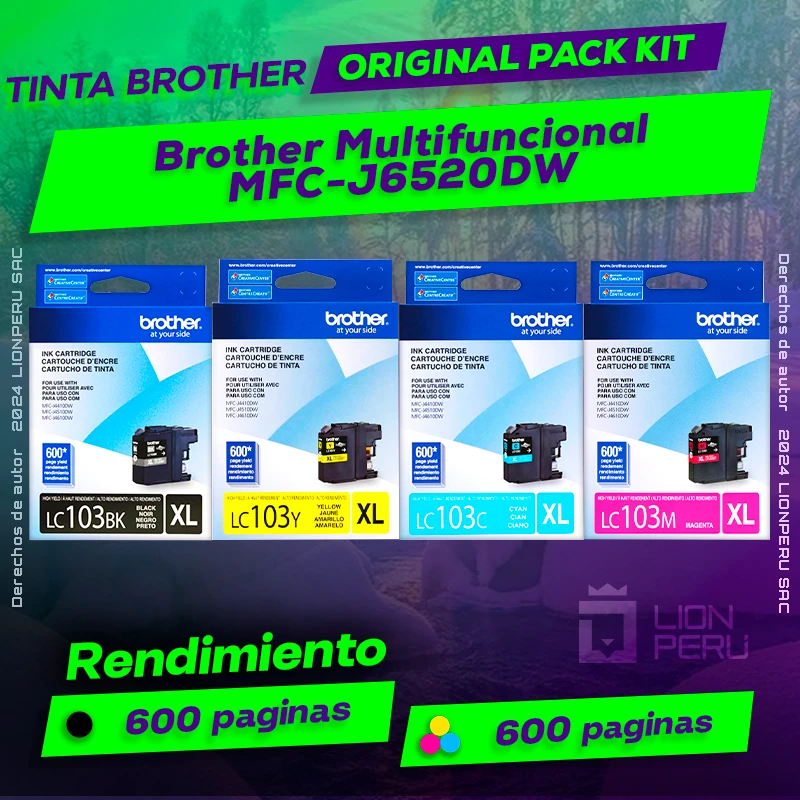 Tinta Brother MFC-J6520DW Multifuncional Original